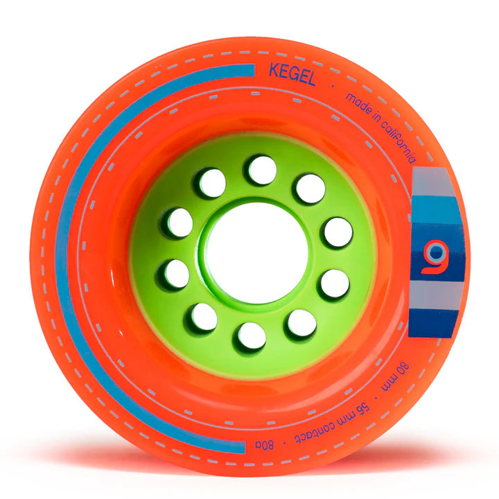 Orangatang | 80mm/80a Kegel Wheels - Orange