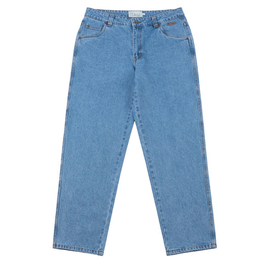 Dime | Classic Relaxed Denim Pants - Blue Washed