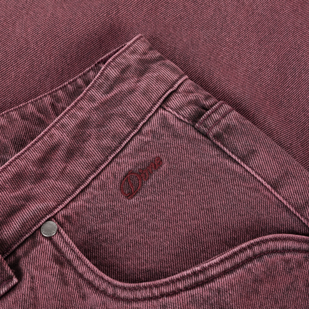 Dime | Baggy Denim Pants - Wine Washed