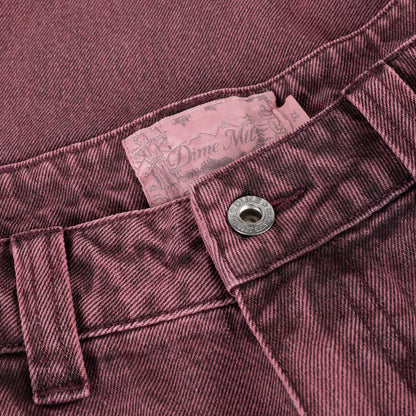 Dime | Baggy Denim Pants - Wine Washed