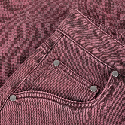 Dime | Baggy Denim Pants - Wine Washed