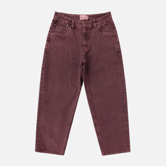 Dime | Baggy Denim Pants - Wine Washed