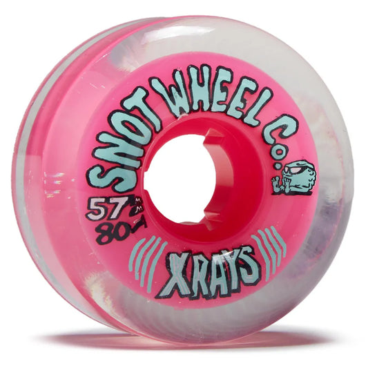 Snot | 57mm/80a X-Rays Clear/Pink Core Cruiser Wheels