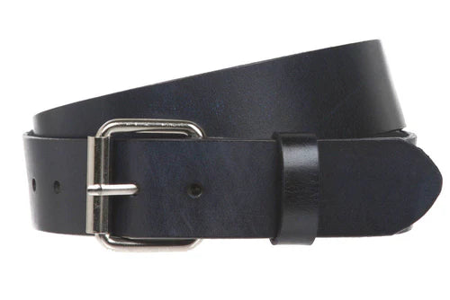 Funk Plus | Plain Black Leather Belt