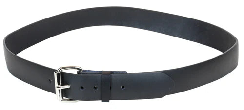 Funk Plus | Plain Black Leather Belt
