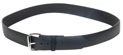 Funk Plus | Plain Black Leather Belt