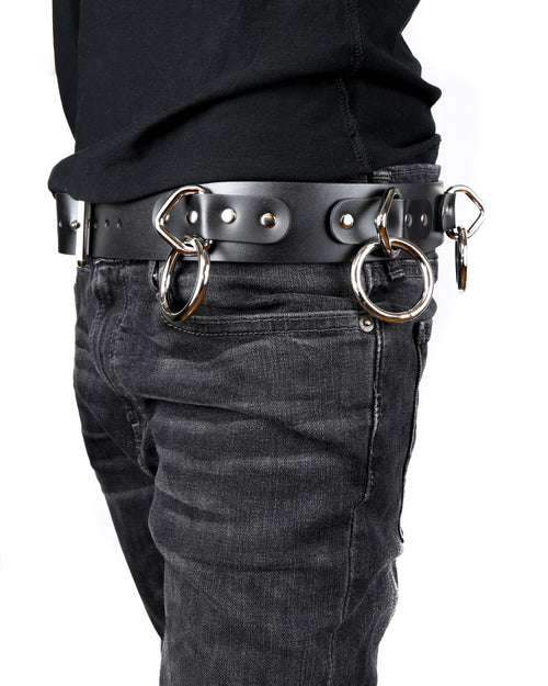 Funk Plus | Leather Bondage Belt - Black