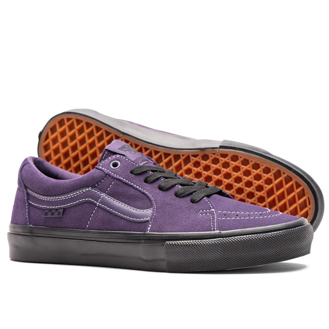 Vans purple sales and black