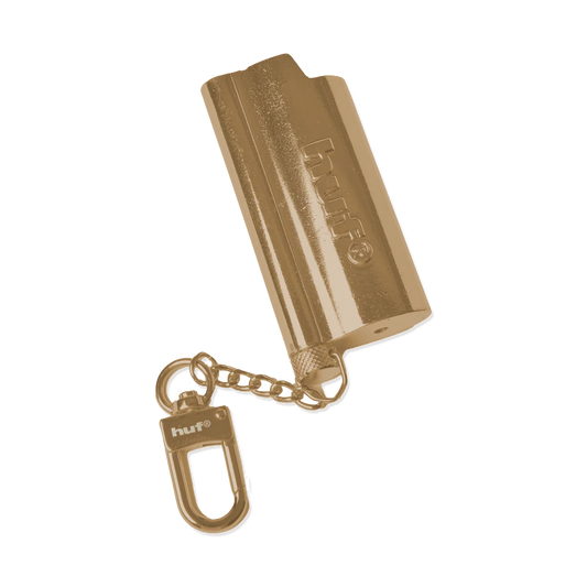 HUF | Burner Lighter Sleeve Keychain - Gold