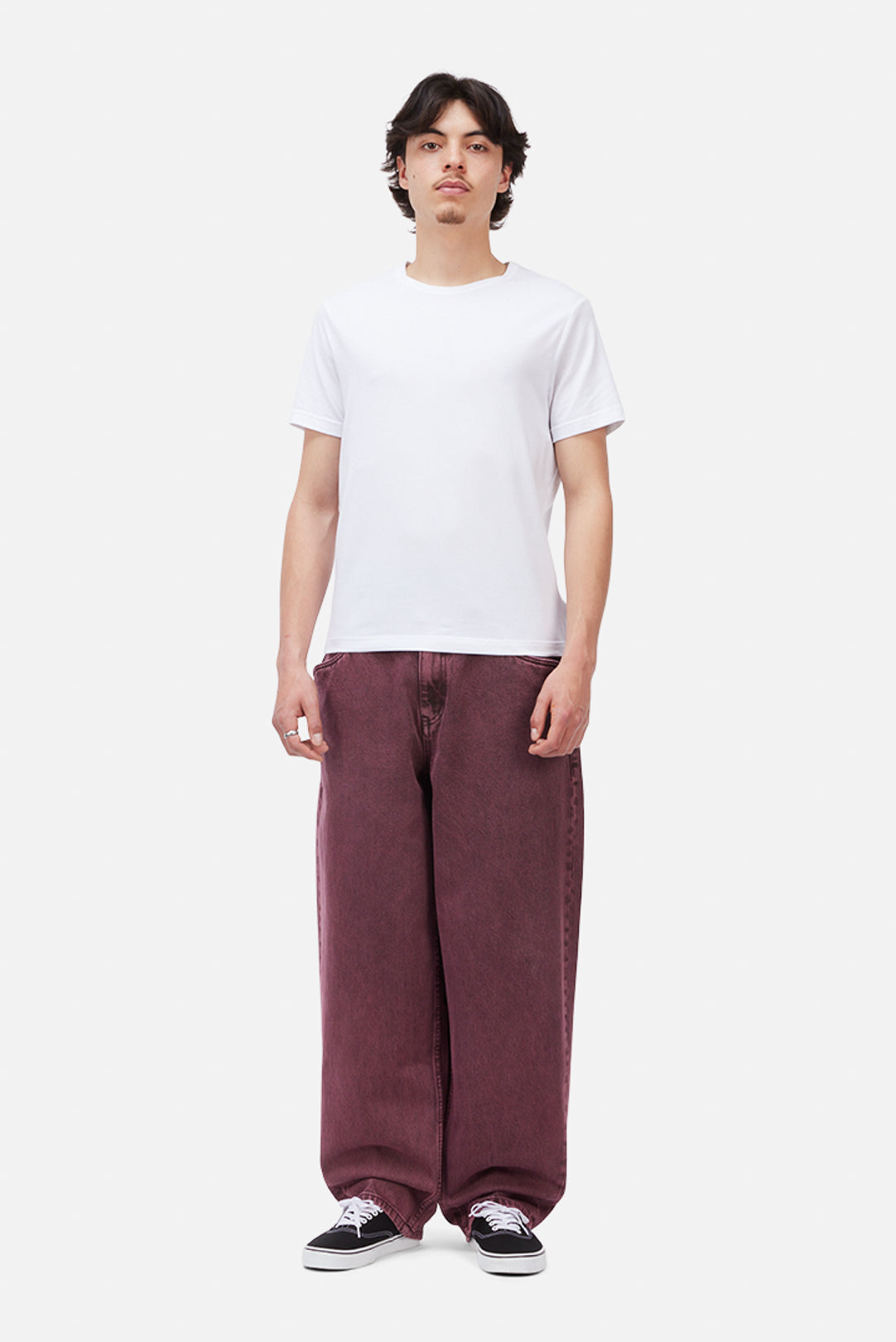 Dime | Baggy Denim Pants - Wine Washed