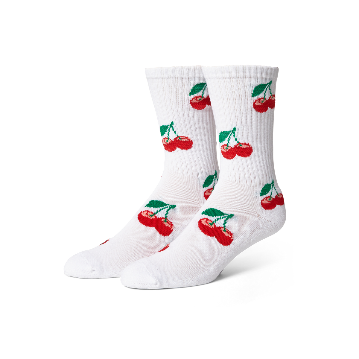 Huf | Cherry Bomb Crew Socks - White