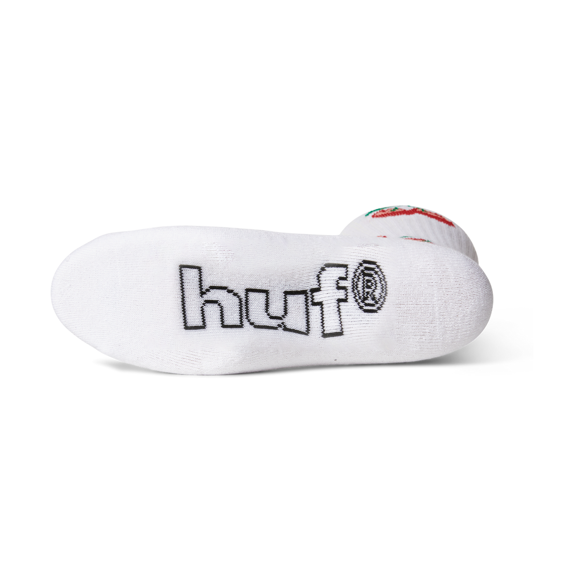 Huf | Cherry Bomb Crew Socks - White