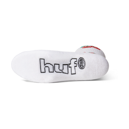 Huf | Cherry Bomb Crew Socks - White