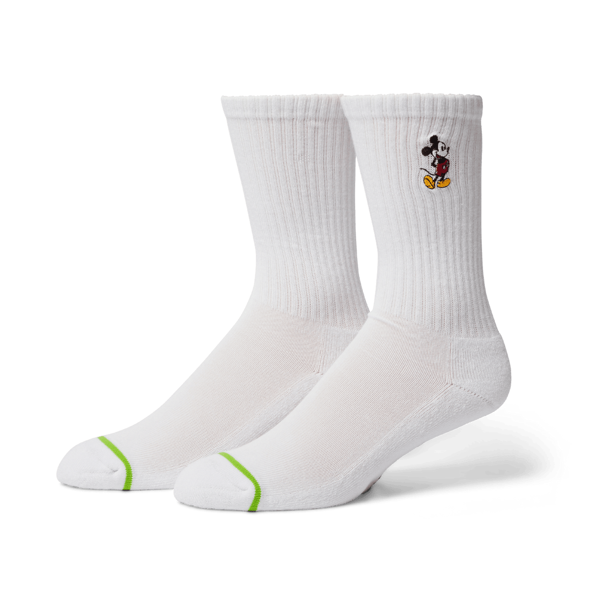 Huf | Classic Mickey Crew Socks - White
