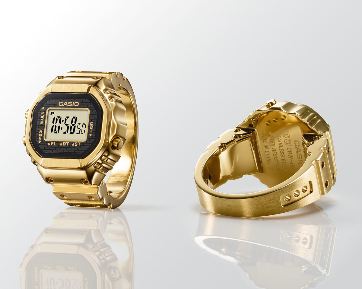 Casio | CRW001G-9 G-Shock Nano Ring Watch - Gold Stainless Steel