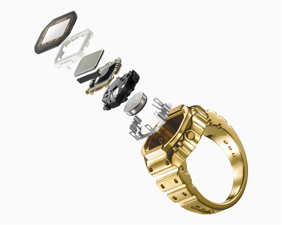 Casio | CRW001G-9 G-Shock Nano Ring Watch - Gold Stainless Steel