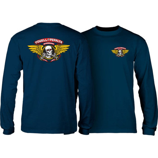 Powell Peralta | Bones Winged Ripper Longsleeve Shirt - Navy