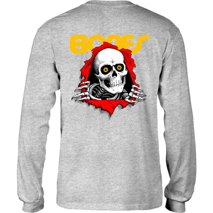 Powell Peralta | Bones Ripper Longsleeve Shirt - Gray