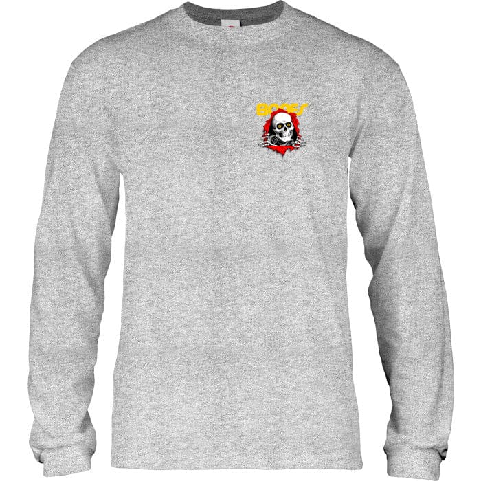 Powell Peralta | Bones Ripper Longsleeve Shirt - Gray