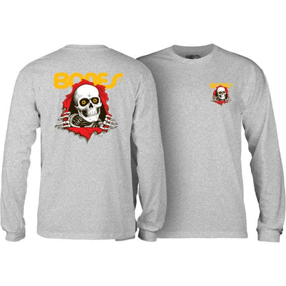 Powell Peralta | Bones Ripper Longsleeve Shirt - Gray