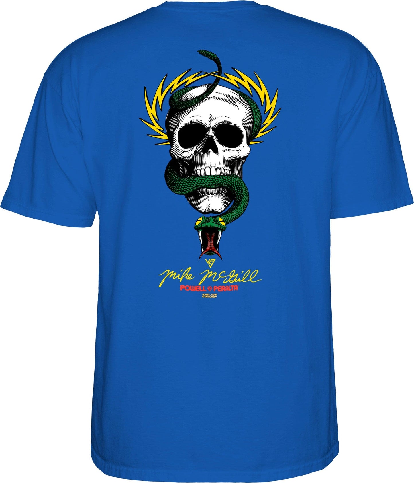 Powell Peralta | McGill Skull & Snake T-Shirt - Royal Blue