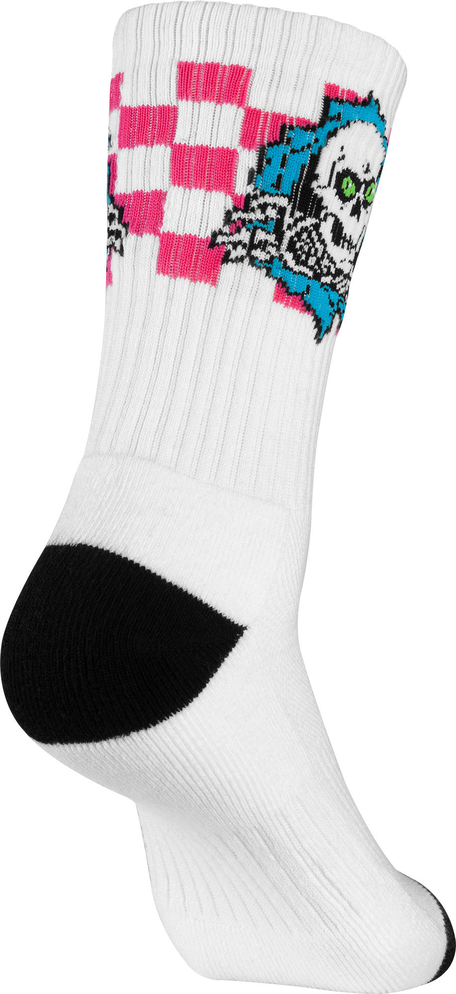 Powell Peralta | Ripper Socks Checker White/Pink/Blue - 8-12