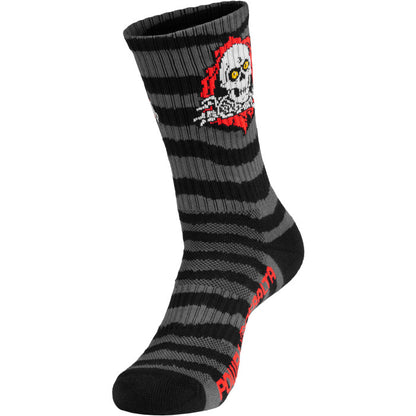 Powell Peralta | Ripper Socks Stripes Charcoal Black - 8-12