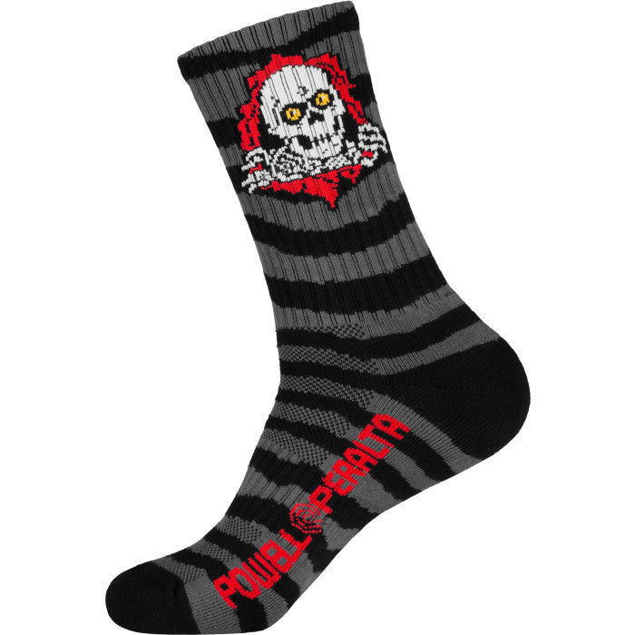 Powell Peralta | Ripper Socks Stripes Charcoal Black - 8-12