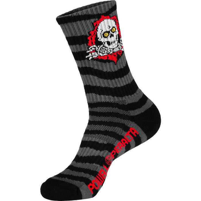 Powell Peralta | Ripper Socks Stripes Charcoal Black - 8-12