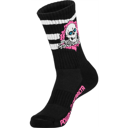 Powell Peralta | Ripper Socks Stripes Black/Pink - 8-12