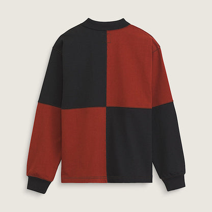 Vans | Check Rugby Longsleeve Shirt - Poppy Ember Red