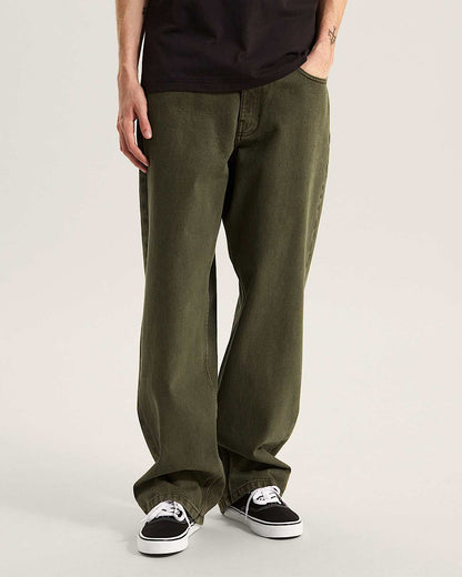 Vans | Check-5 Loose Denim Pants - Mossy Olive