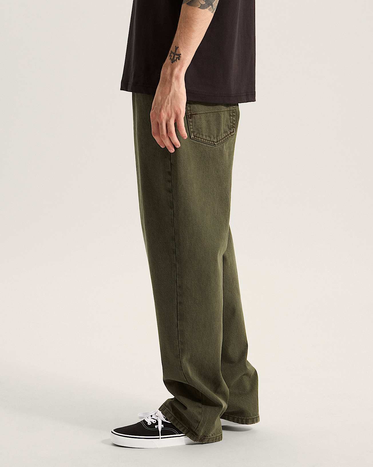 Vans | Check-5 Loose Denim Pants - Mossy Olive