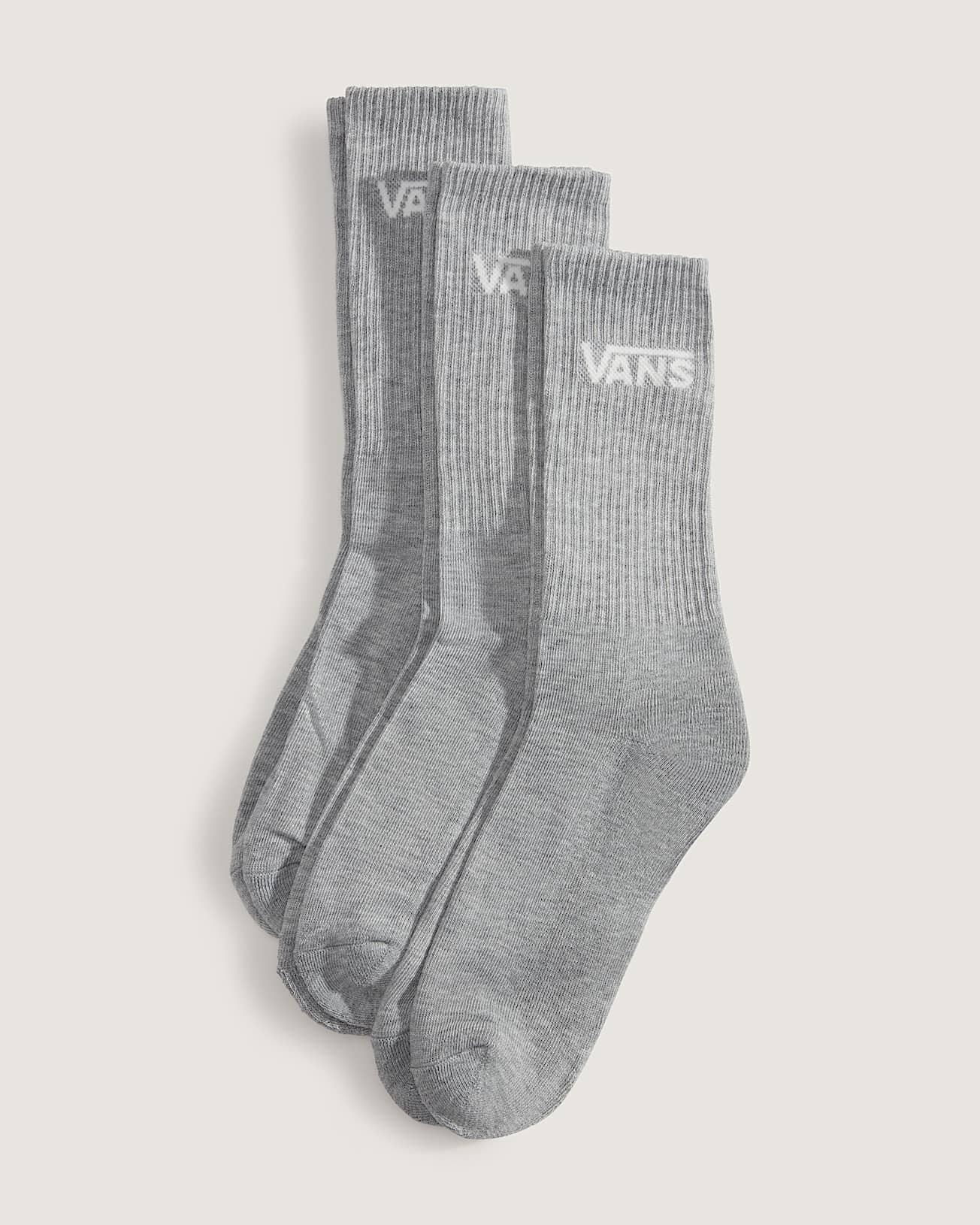 Vans | 3 Pack Classic Crew Socks - Grey