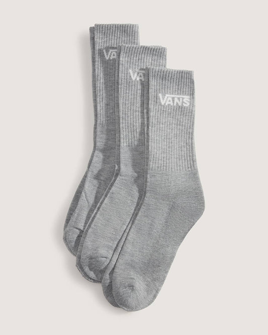 Vans | 3 Pack Classic Crew Socks - Grey