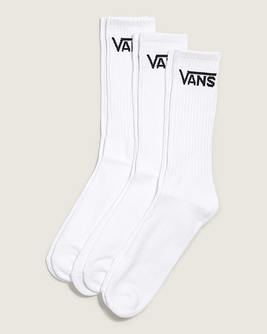 Vans | 3 Pack Classic Crew Socks - White