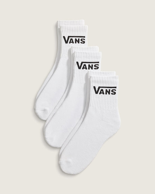 Vans | 3 Pack Half Crew Socks - White
