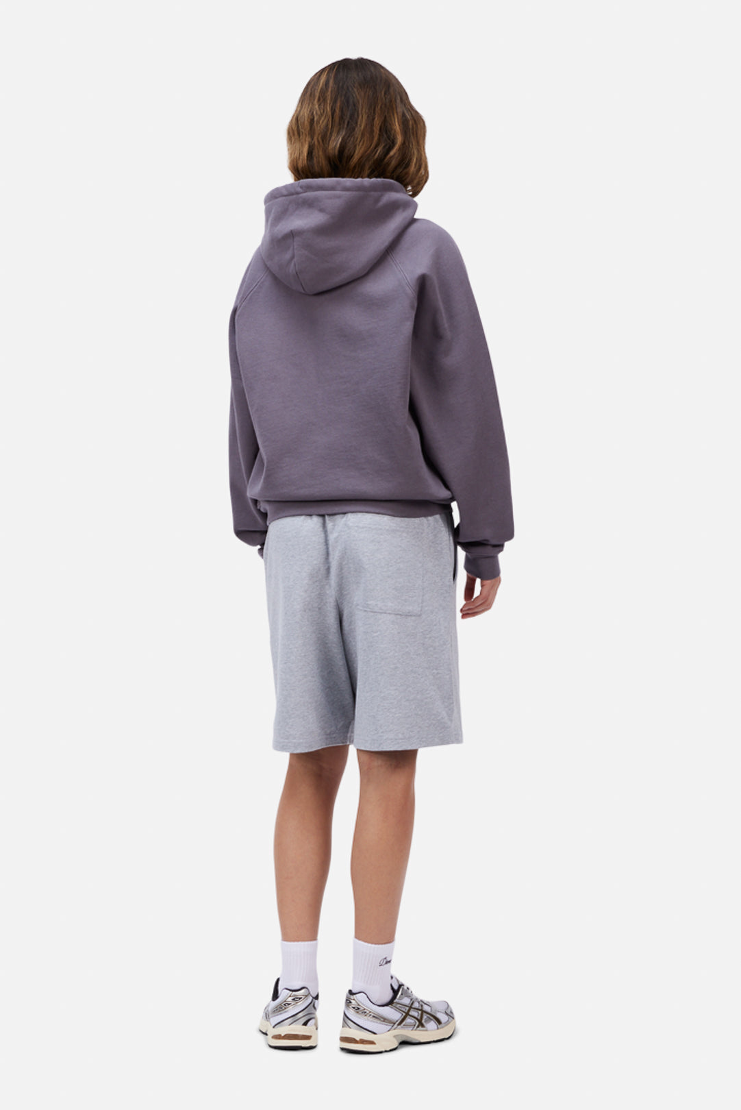 Dime | Classic Small Logo Heavyweight Zip Hoodie - Charcoal Grape