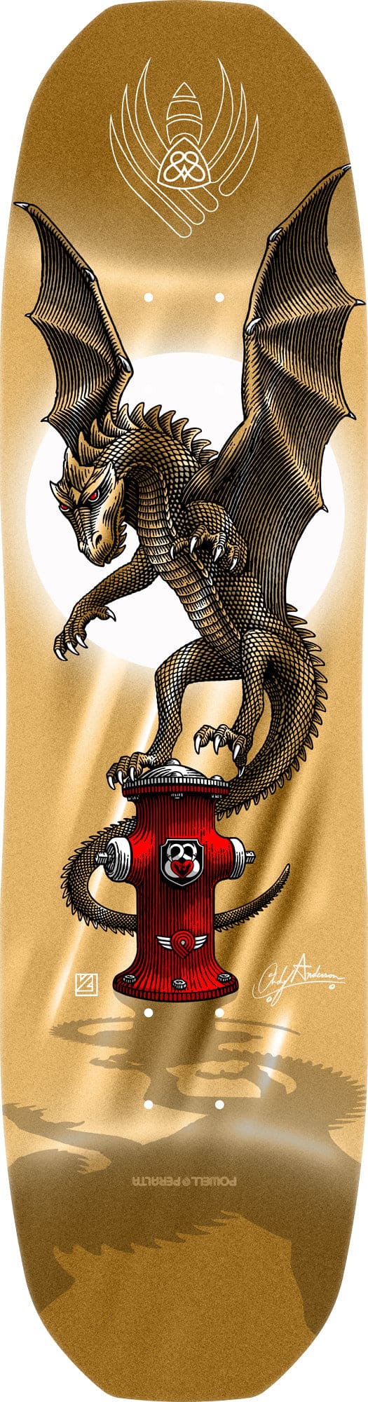 Powell Peralta | 8.4" Andy Anderson Hydrant Gold Flight Deck