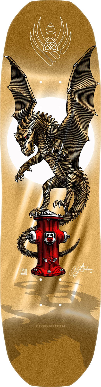 Powell Peralta | 8.4" Andy Anderson Hydrant Gold Flight Deck