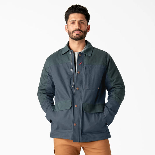 Dickies | Wax Coated Canvas Chore Coat - Airforce Blue
