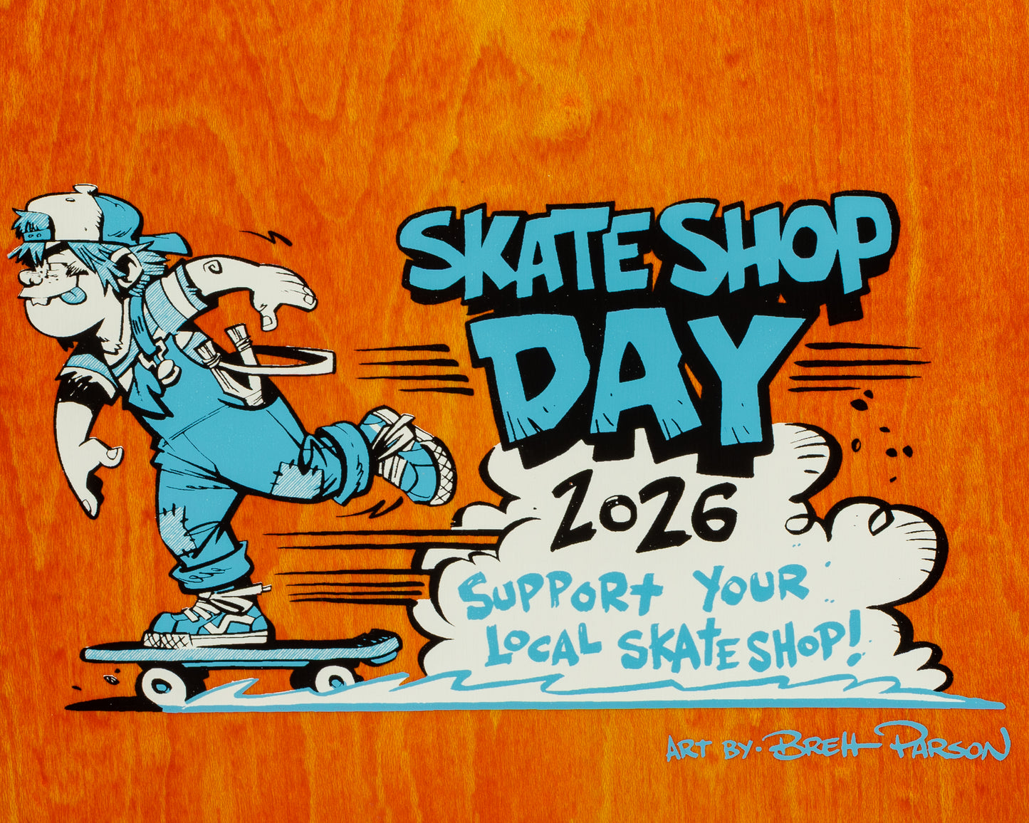 DLXSF | 8.06" Skateshop Day 2026 Brett Parson Grommets Deck
