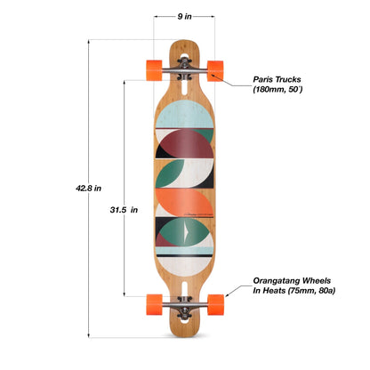 Loaded | 42.8" Dervish Sama Complete - 75mm/80a In Heat Wheels - Flex 1