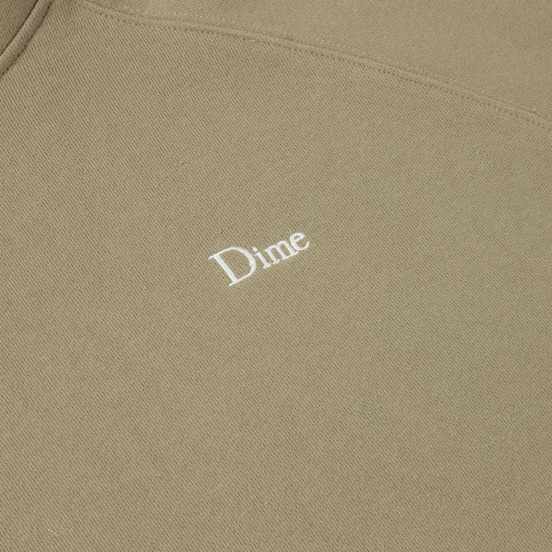 Dime | Classic Small Logo Heavyweight Hoodie - Military Olive