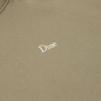 Dime | Classic Small Logo Heavyweight Hoodie - Military Olive