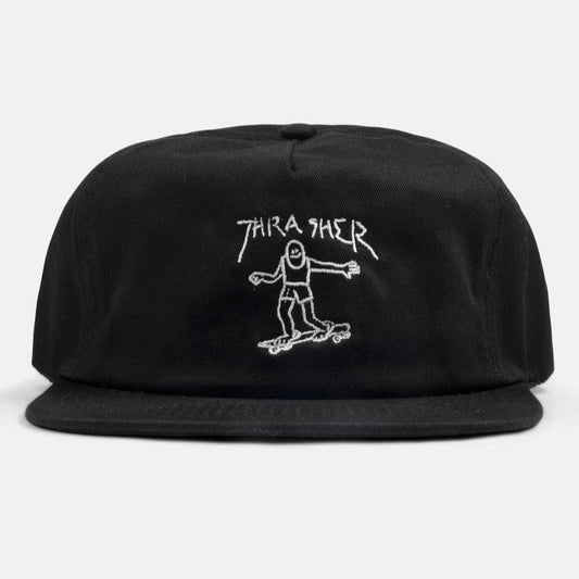 Thrasher | Gonz Snapback Hat - Black/White