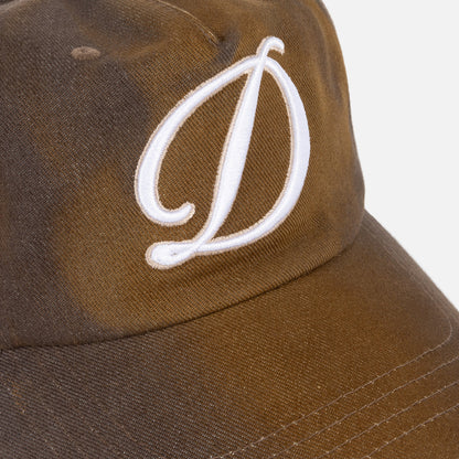 Dime | Cursive Denim Worker Cap - Brown Washed