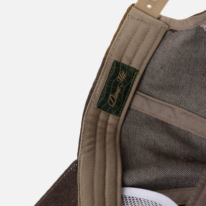 Dime | Cursive Denim Worker Cap - Brown Washed