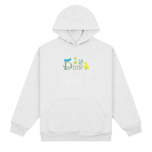 Dime | Classic Cross Stitch Hoodie - Ash