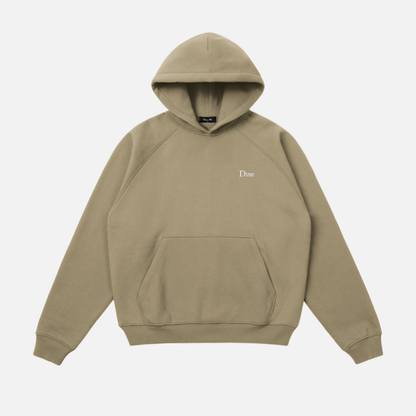 Dime | Classic Small Logo Heavyweight Hoodie - Military Olive